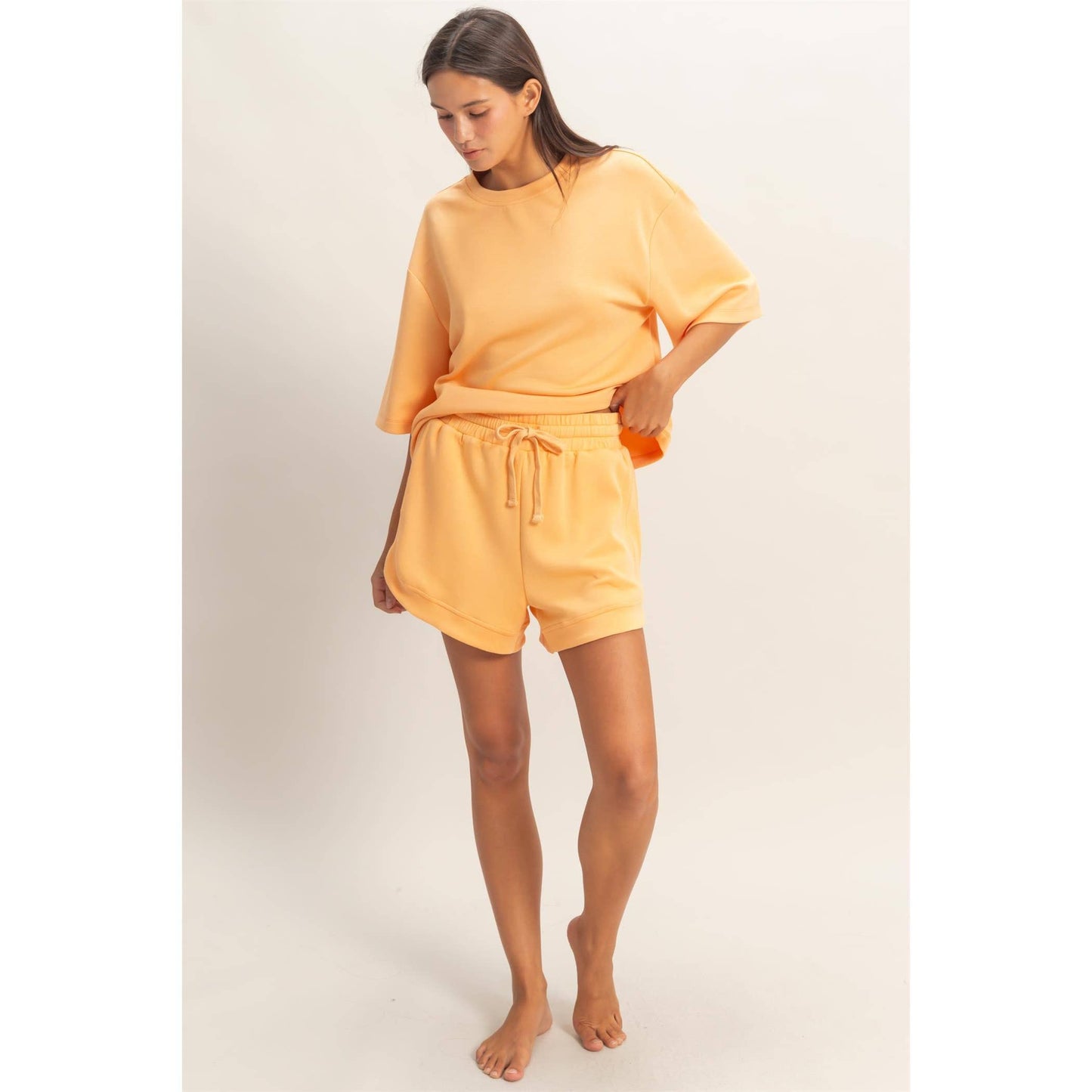 Scuba Short Sleeve Boxy Top