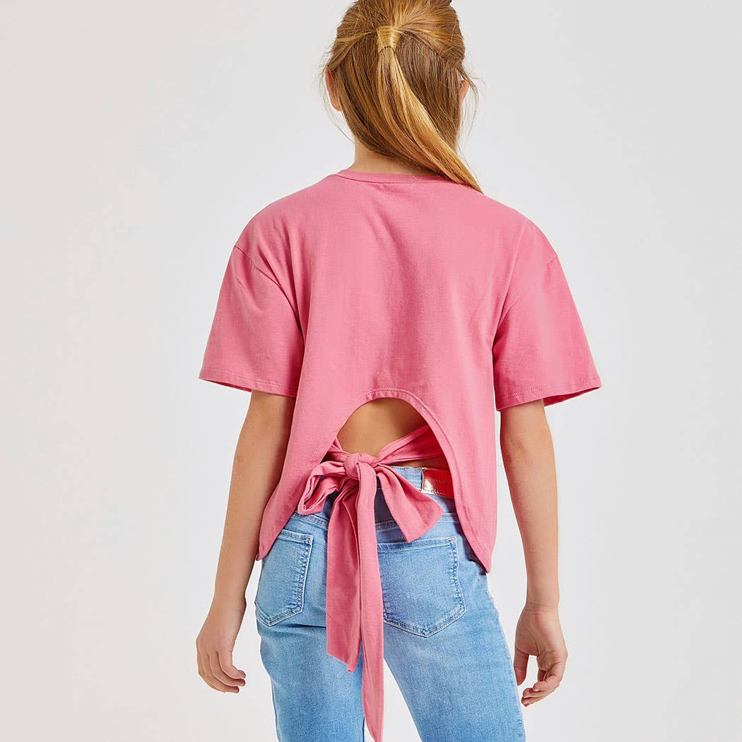 Kids Open Back Knit Top